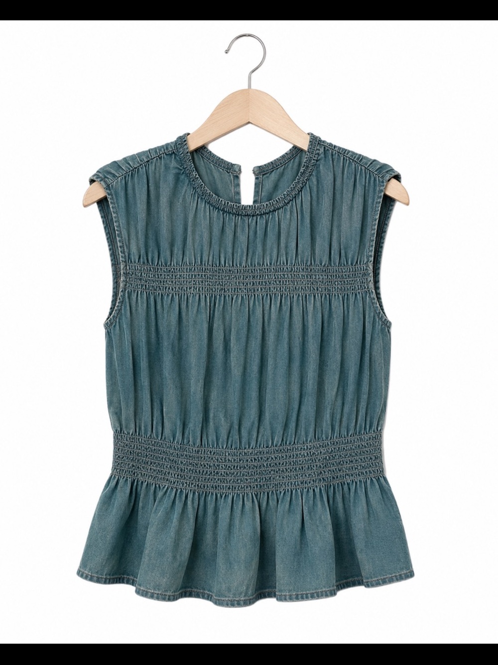 Joe's Jeans Teal Smocked Blouse